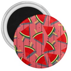 Red Watermelon Popsicle 3  Magnets by ConteMonfrey