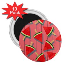 Red Watermelon Popsicle 2 25  Magnets (10 Pack)  by ConteMonfrey