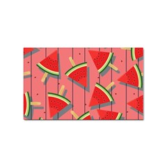 Red Watermelon Popsicle Sticker Rectangular (100 Pack) by ConteMonfrey