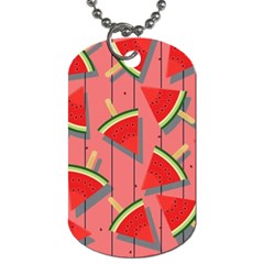 Red Watermelon Popsicle Dog Tag (two Sides) by ConteMonfrey