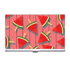 Red Watermelon Popsicle Business Card Holder by ConteMonfrey