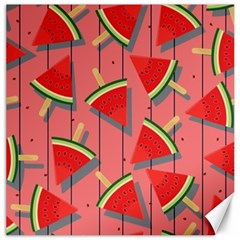 Red Watermelon Popsicle Canvas 12  X 12  by ConteMonfrey