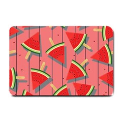 Red Watermelon Popsicle Small Doormat by ConteMonfrey