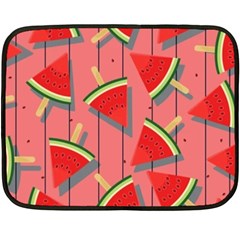 Red Watermelon Popsicle Double Sided Fleece Blanket (mini)  by ConteMonfrey