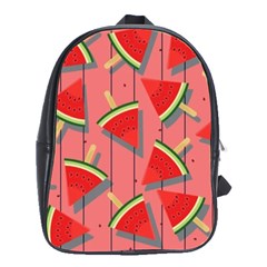 Red Watermelon Popsicle School Bag (large) by ConteMonfrey