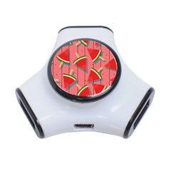 Red Watermelon Popsicle 3-port Usb Hub by ConteMonfrey