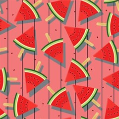 Red Watermelon Popsicle Play Mat (square) by ConteMonfrey