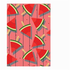 Red Watermelon Popsicle Small Garden Flag (two Sides) by ConteMonfrey