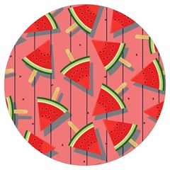 Red Watermelon Popsicle Round Trivet by ConteMonfrey