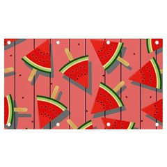 Red Watermelon Popsicle Banner And Sign 7  X 4  by ConteMonfrey