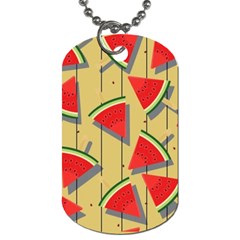 Pastel Watermelon Popsicle Dog Tag (two Sides) by ConteMonfrey