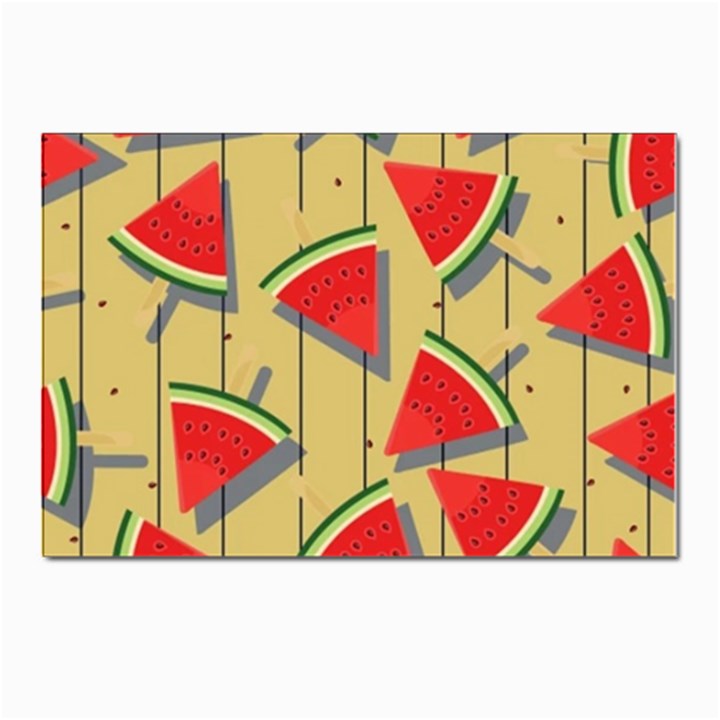 Pastel Watermelon Popsicle Postcard 4 x 6  (Pkg of 10)