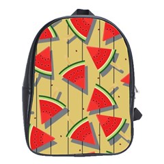 Pastel Watermelon Popsicle School Bag (large) by ConteMonfrey