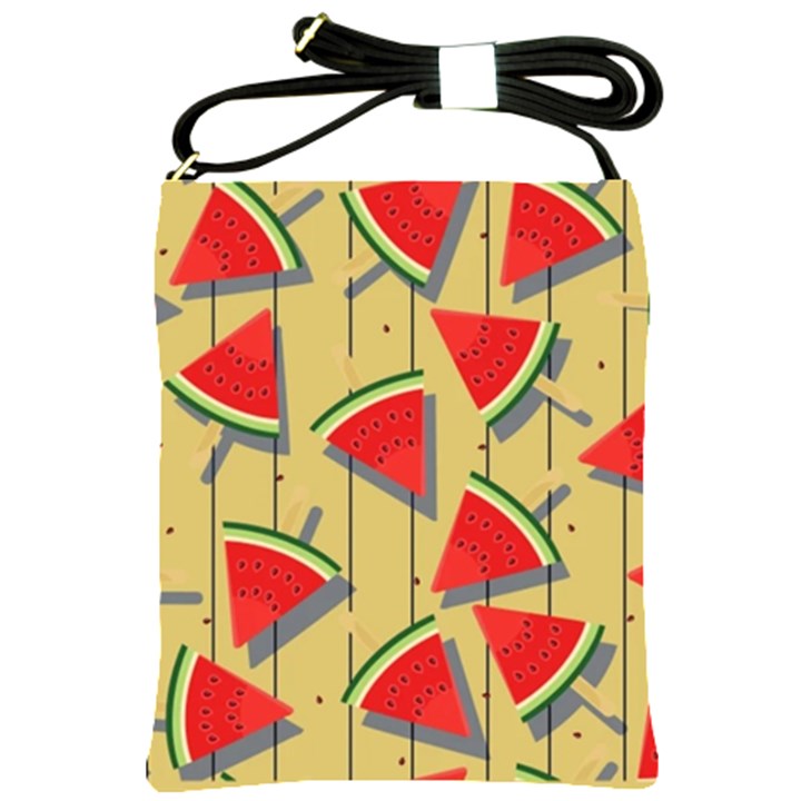 Pastel Watermelon Popsicle Shoulder Sling Bag