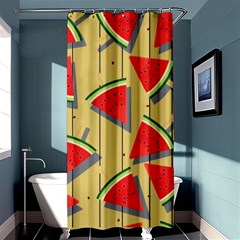 Pastel Watermelon Popsicle Shower Curtain 36  X 72  (stall)  by ConteMonfrey