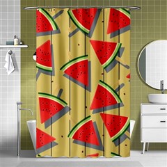 Pastel Watermelon Popsicle Shower Curtain 48  X 72  (small)  by ConteMonfrey