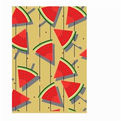 Pastel Watermelon Popsicle Large Garden Flag (two Sides) by ConteMonfrey