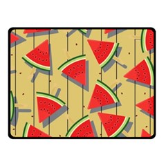 Pastel Watermelon Popsicle Double Sided Fleece Blanket (small)  by ConteMonfrey