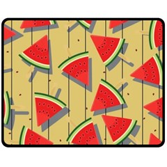 Pastel Watermelon Popsicle Double Sided Fleece Blanket (medium)  by ConteMonfrey