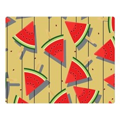 Pastel Watermelon Popsicle Double Sided Flano Blanket (large)  by ConteMonfrey