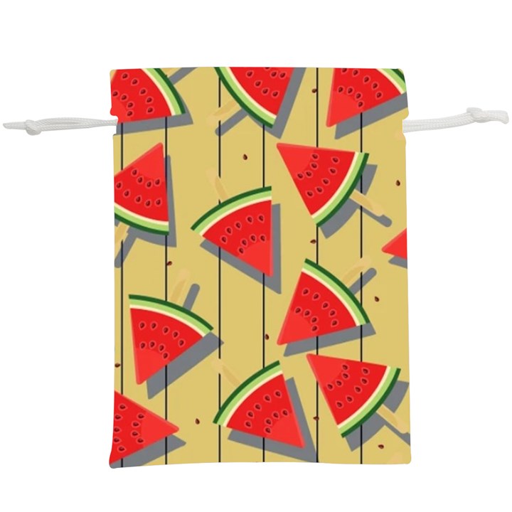 Pastel Watermelon Popsicle  Lightweight Drawstring Pouch (XL)