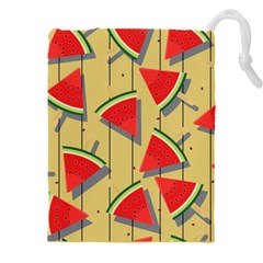 Pastel Watermelon Popsicle Drawstring Pouch (5xl) by ConteMonfrey