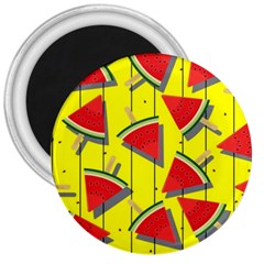 Yellow Watermelon Popsicle  3  Magnets by ConteMonfrey