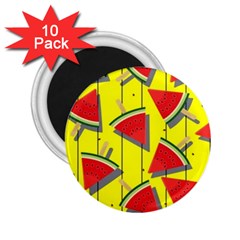 Yellow Watermelon Popsicle  2 25  Magnets (10 Pack)  by ConteMonfrey