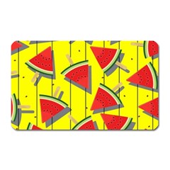 Yellow Watermelon Popsicle  Magnet (rectangular) by ConteMonfrey