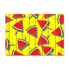 Yellow Watermelon Popsicle  Sticker A4 (10 Pack) by ConteMonfrey