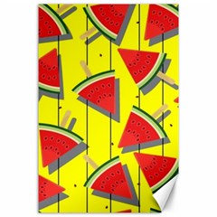 Yellow Watermelon Popsicle  Canvas 24  X 36  by ConteMonfrey