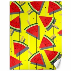 Yellow Watermelon Popsicle  Canvas 36  X 48  by ConteMonfrey