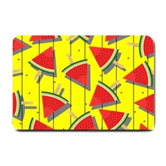 Yellow Watermelon Popsicle  Small Doormat by ConteMonfrey