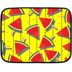 Yellow Watermelon Popsicle  Fleece Blanket (mini) by ConteMonfrey