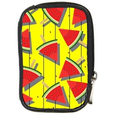 Yellow Watermelon Popsicle  Compact Camera Leather Case by ConteMonfrey