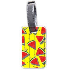 Yellow Watermelon Popsicle  Luggage Tag (one Side) by ConteMonfrey