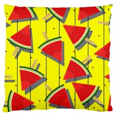 Yellow Watermelon Popsicle  Large Cushion Case (one Side) by ConteMonfrey