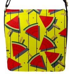 Yellow Watermelon Popsicle  Flap Closure Messenger Bag (s) by ConteMonfrey