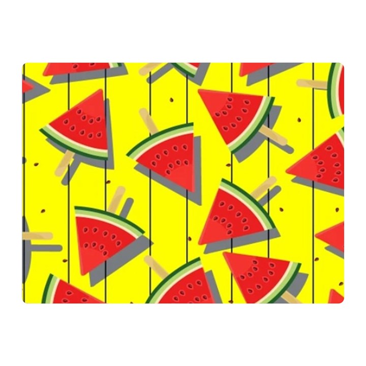 Yellow Watermelon Popsicle  Double Sided Flano Blanket (Mini) 