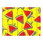 Yellow Watermelon Popsicle  Double Sided Flano Blanket (Mini)  35 x27  Blanket Back