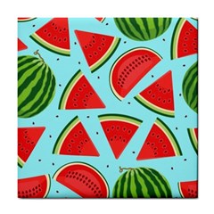 Blue Watermelon Tile Coaster by ConteMonfrey