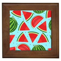 Blue Watermelon Framed Tile by ConteMonfrey