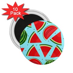 Blue Watermelon 2 25  Magnets (10 Pack)  by ConteMonfrey