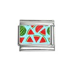 Blue Watermelon Italian Charm (9mm) Front