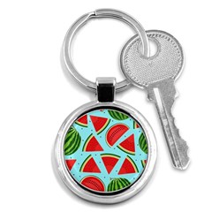 Blue Watermelon Key Chain (round) by ConteMonfrey