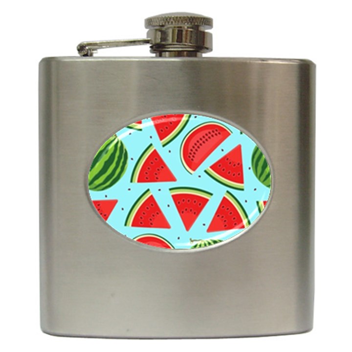 Blue Watermelon Hip Flask (6 oz)