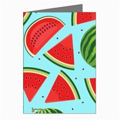 Blue Watermelon Greeting Cards (pkg Of 8) by ConteMonfrey