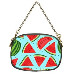 Blue Watermelon Chain Purse (two Sides)