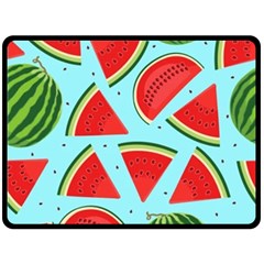 Blue Watermelon Fleece Blanket (large)  by ConteMonfrey