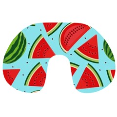 Blue Watermelon Travel Neck Pillow by ConteMonfrey